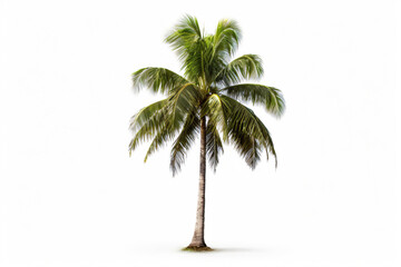 Obraz premium Coconut tree isolated on white background photography