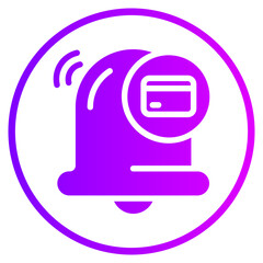 credit card gradient icon
