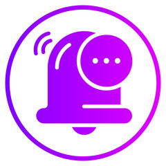notification gradient icon