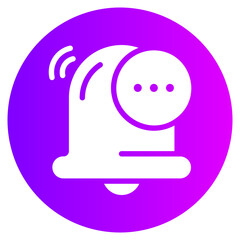 notification gradient icon