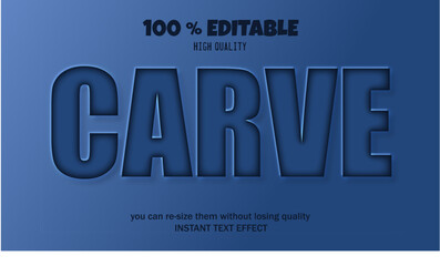 Editable font effect