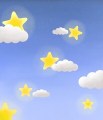 star and clouds