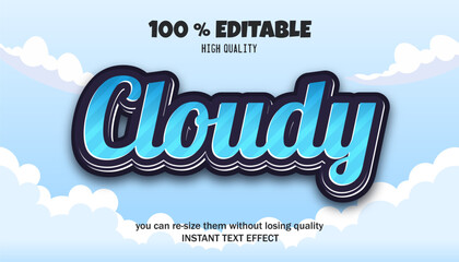 Editable font effect