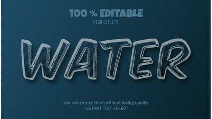 Editable font effect
