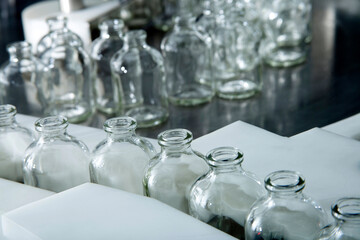 The production line of the medicine.