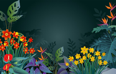 Obraz premium spring flowers background