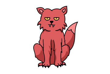 Cartoon Katze Vektor Kater Mieze Tier süßes Haustier Kätzchen