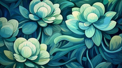 Backgrounds and backdrops for the design of presentations and stories: Vintage floral ornament botanical illustration. AI generated