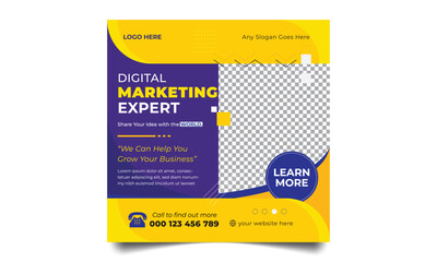 Social media template business agency for digital marketing. Corporate Business Promotion Social Media Banner.