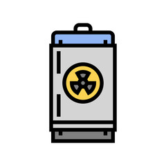 nuclear waste storage energy color icon vector. nuclear waste storage energy sign. isolated symbol illustration