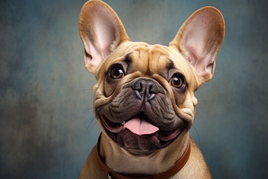 french bulldog portrait background, generative ai