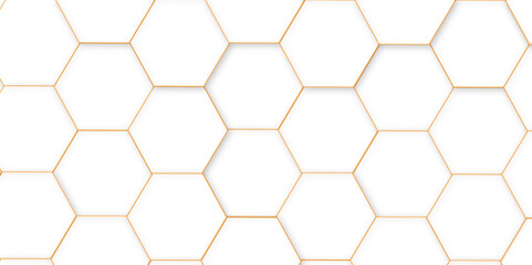 Hexagonal cells grid on white
 background Seamless wooden wall with pattern ,in the photo decorative finishing tiles for the sidewalk
