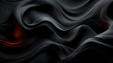 Obraz premium Velvet Noir: A Luxurious High-Definition Wallpaper in Creamy Black - AI Generative