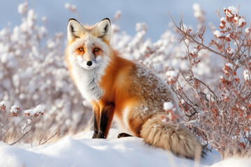 Fototapeta premium red fox vulpes