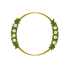 Circle flower border