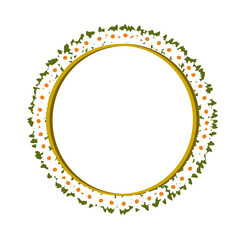 Circle flower border