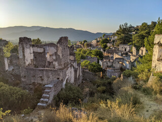 Kayakoy abandoned village Fethiye Turkey