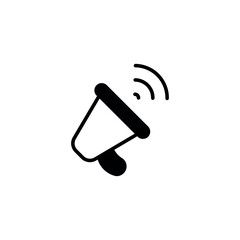 Megaphone icon design with white background stock illustration