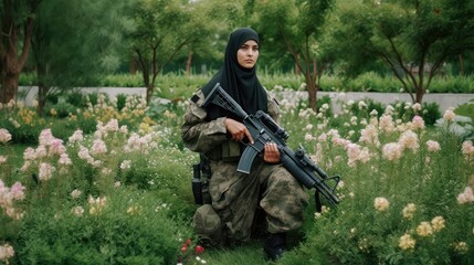 Female Special Forces - obrazy, fototapety, plakaty