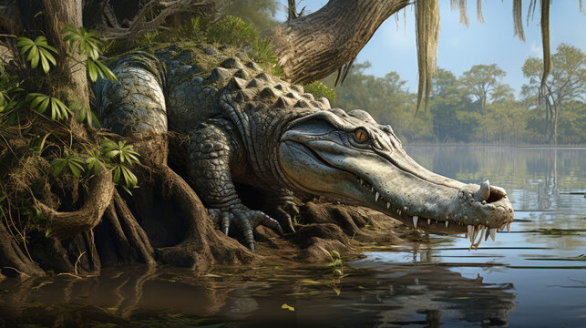 alligator in waiting