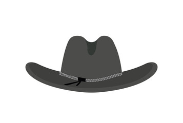 Cowboy hat USA traditional headdress illustration art