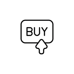 Buy icon design with white background stock illustration