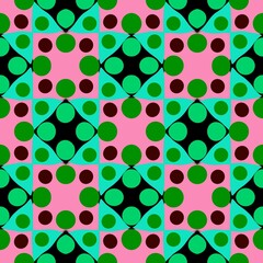 Seamless pattern retro vintage style 90 70s or 80s on Seamless pattern design.