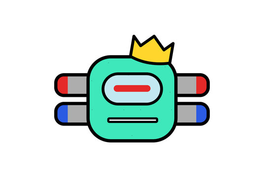 Robot head artificial intelligence bot artwork communication character clip art