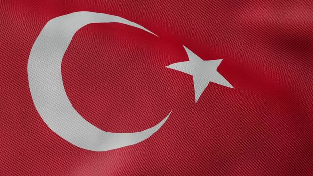Turkish Flag Waves, T&uuml;rk Bayrağı Dalgalanıyor