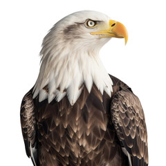 Obraz premium american bald eagle isolated on transparent background cutout