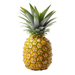 pineapple isolated on transparent background cutout