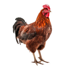 Fototapeta premium rooster isolated on transparent background cutout