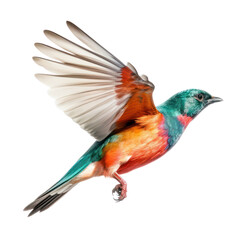 bird of paradise isolated on transparent background cutout