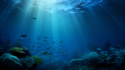 Fototapeta na wymiar Underwater Background Images | Generative AI