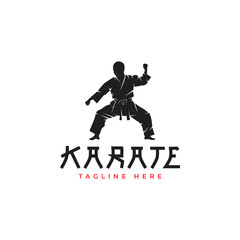 Karate Logo Template Design Vector