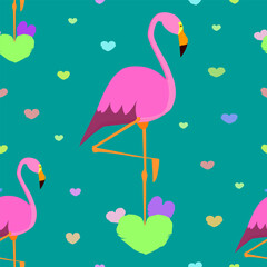 Pattern Pink flamingo