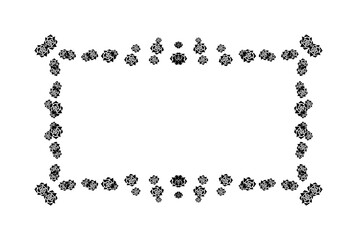 Black frame ornament art decorative boarder dark antique artwork