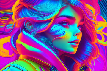 Neon girl.