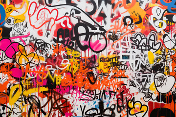 Abstract graffiti backdrop, graffiti wall, street art, urban culture