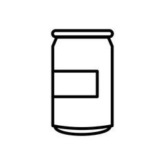 soda can outline style icon 