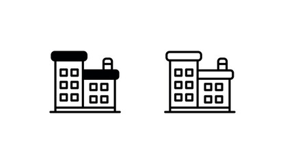 Condo icon design with white background stock illustration