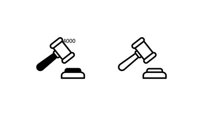 Action icon design with white background stock illustration