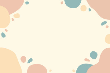 Illustration Vector Graphic of Aesthetic Background Template with Minimalist Pastel Colors and Abstract Fluid Shapes. Simple and Minimalist Background Template.