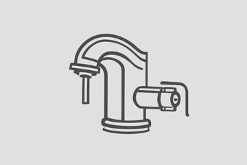  tap isolated on white background