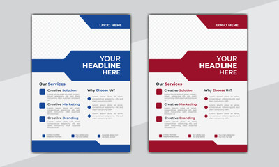 Corporate Business flyer template vector design