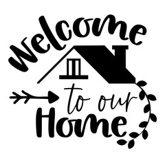 Home and Family Hand drawn motivation lettering phrase in modern calligraphy style. Inspiration slogan for print and poster design. Vector illustration