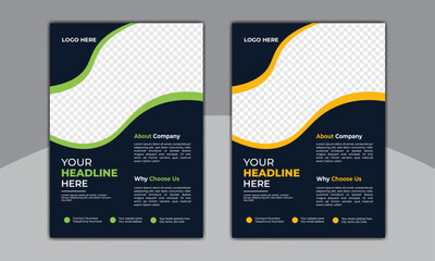Corporate business flyer template design