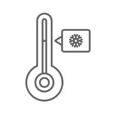 Thermometer medicine icon symbol image vector. Illustration of the temperature cold and hot measure tool design image