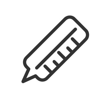 Thermometer medicine icon symbol image vector. Illustration of the temperature cold and hot measure tool design image