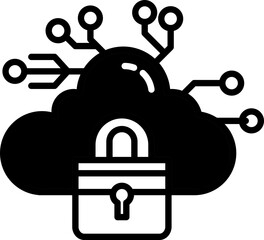 Cloud computing technology icon design elements for decoration.